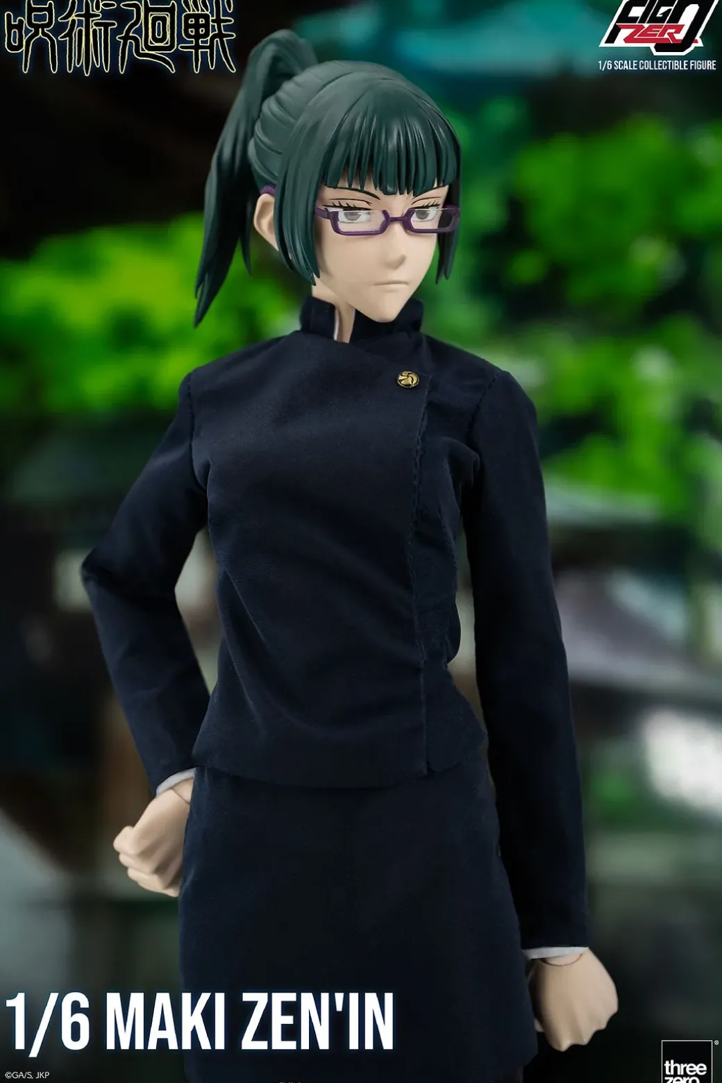 1/6 Scale Movable FigZero Series Maki Zenin - Jujutsu Kaisen Official Statue - THREEZERO