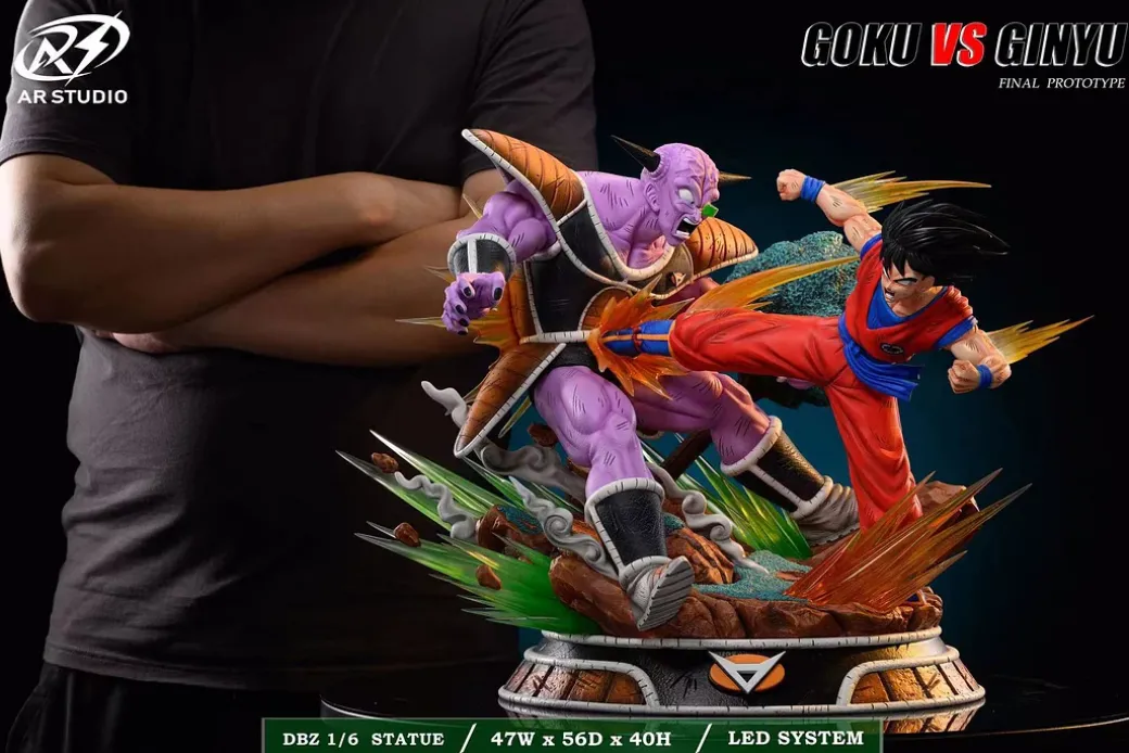 1/6 Scale Namek Series Son Goku VS Captain Ginyu with LED - Dragon Ball Resin Statue - AR Studios