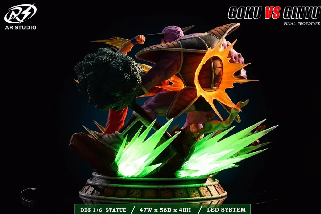 1/6 Scale Namek Series Son Goku VS Captain Ginyu with LED - Dragon Ball Resin Statue - AR Studios