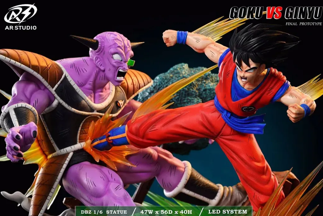 1/6 Scale Namek Series Son Goku VS Captain Ginyu with LED - Dragon Ball Resin Statue - AR Studios
