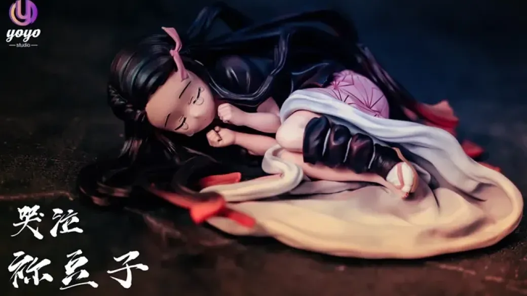 1/6 Scale Nezuko Fully Awakened Form & Crying Little Nezuko - Demon Slayer: Kimetsu no Yaiba Resin Statue - YOYO-Studios
