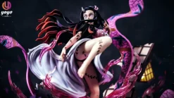 1/6 Scale Nezuko Fully Awakened Form & Crying Little Nezuko - Demon Slayer: Kimetsu no Yaiba Resin Statue - YOYO-Studios