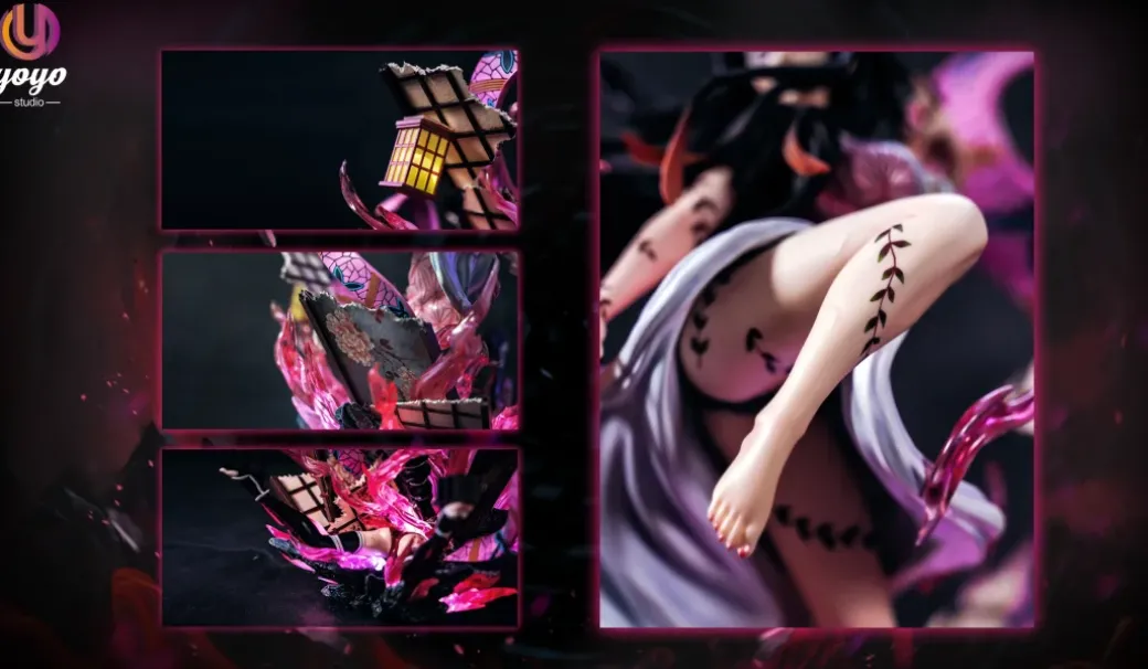 1/6 Scale Nezuko Fully Awakened Form & Crying Little Nezuko - Demon Slayer: Kimetsu no Yaiba Resin Statue - YOYO-Studios