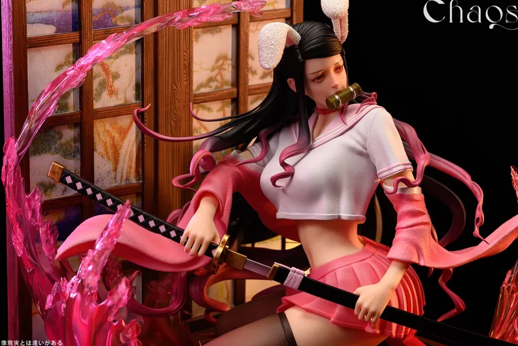 1/4 Scale Nezuko Kamado with LED - Demon Slayer: Kimetsu no Yaiba Resin Statue - CHAOS Studios