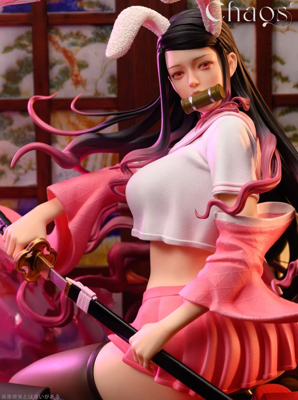 1/4 Scale Nezuko Kamado with LED - Demon Slayer: Kimetsu no Yaiba Resin Statue - CHAOS Studios