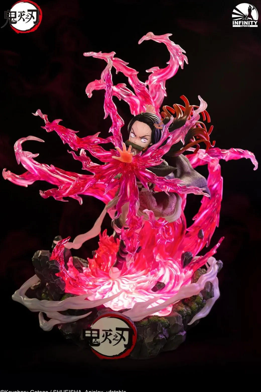 1/4 Scale Nezuko Kamado with LED - Demon Slayer: Kimetsu No Yaiba Resin Statue - Infinity Studios