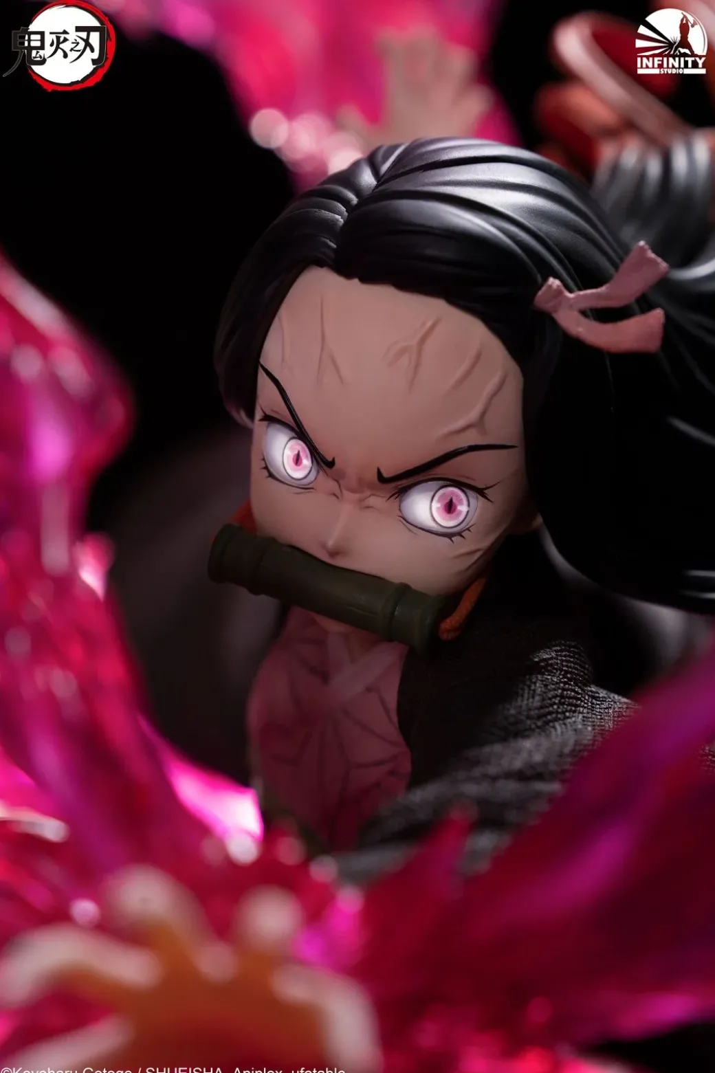 1/4 Scale Nezuko Kamado with LED - Demon Slayer: Kimetsu No Yaiba Resin Statue - Infinity Studios