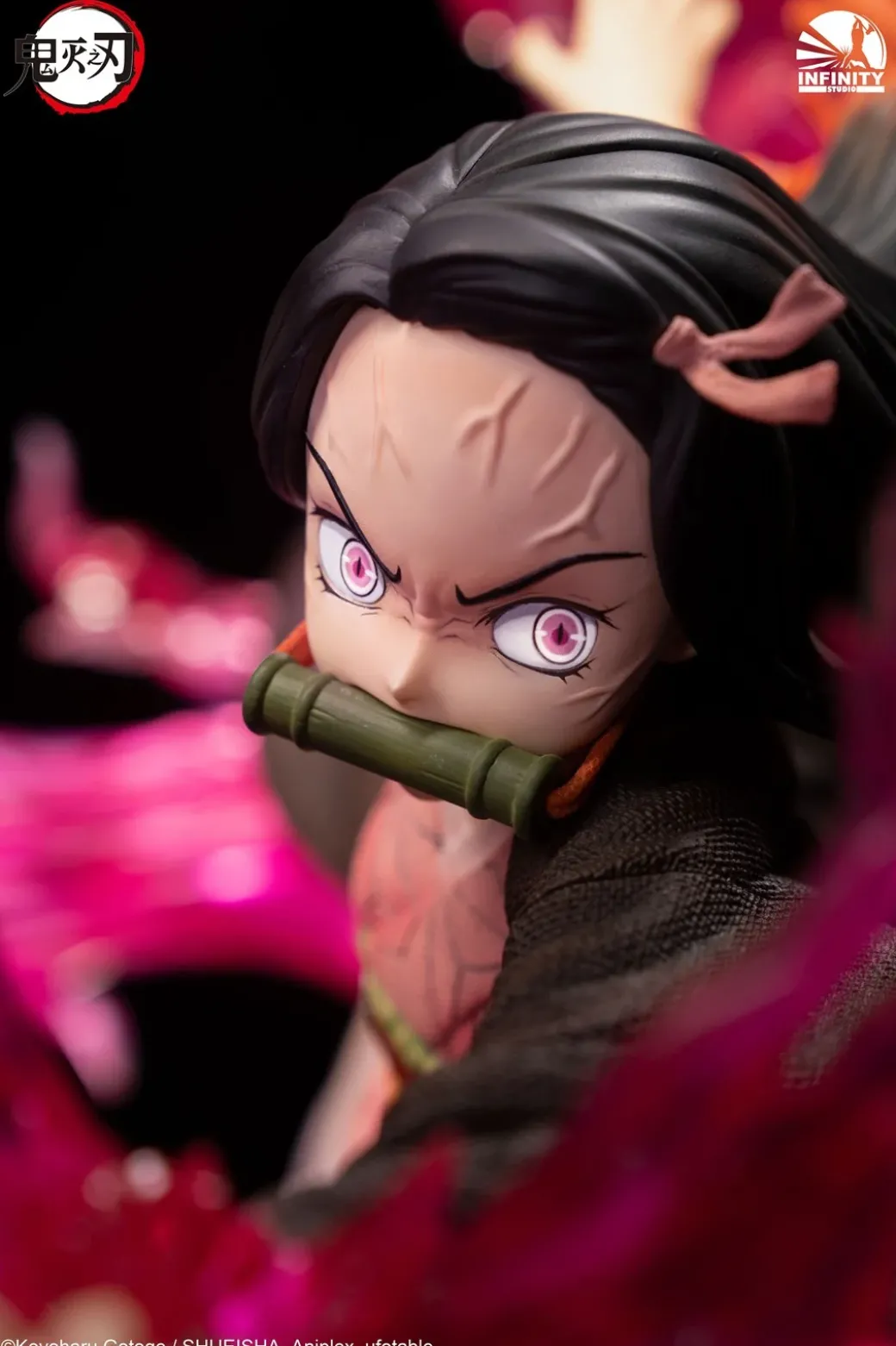 1/4 Scale Nezuko Kamado with LED - Demon Slayer: Kimetsu No Yaiba Resin Statue - Infinity Studios