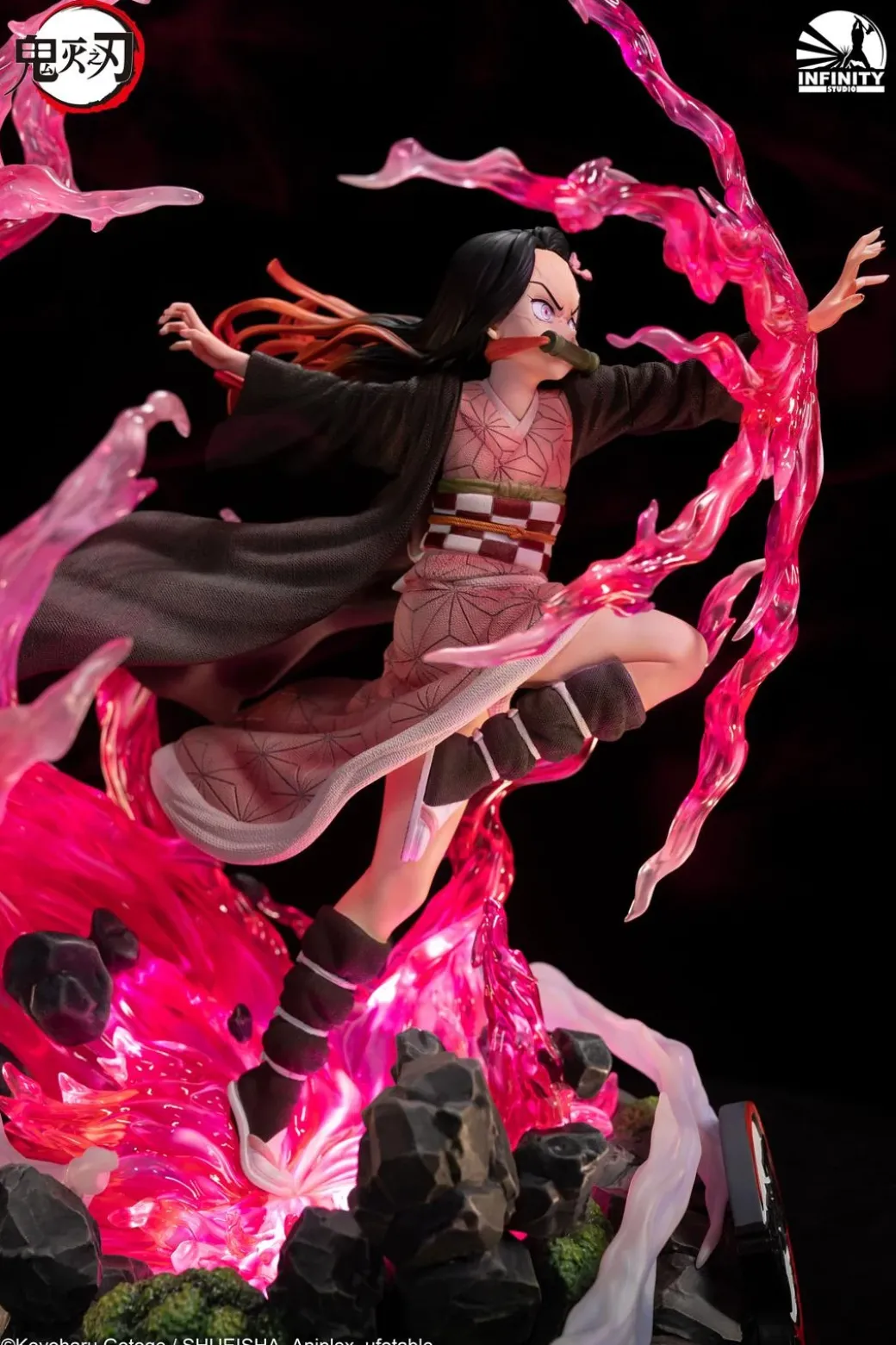 1/4 Scale Nezuko Kamado with LED - Demon Slayer: Kimetsu No Yaiba Resin Statue - Infinity Studios
