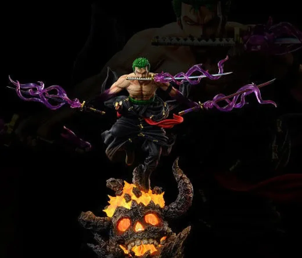 1/6 Scale Nika Luffy & Onigashima Roronoa Zoro - ONE PIECE Resin Statue - Black Gold Studios