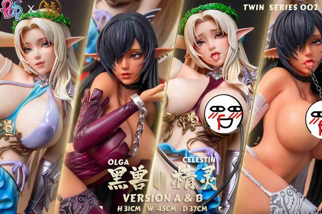 1/4 Scale Olga Discordia & Celestine Lucullus - Mahou Kaiju Series Resin Statue - Dragon Studios