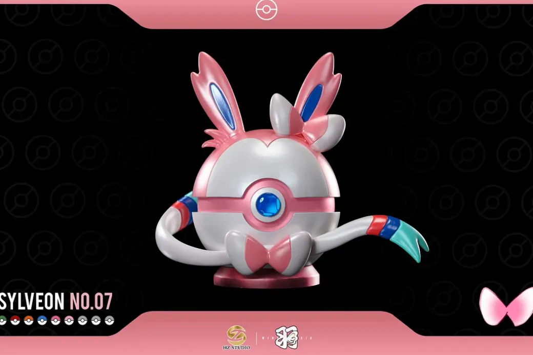 1/1 Scale Poke Ball Series 007 Sylveon Poke Ball - Pokemon Resin Statue - Wing Studio