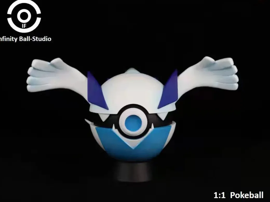 1/1 Scale Pokemon Style Poké Ball Series Lugia - Pokemon Resin Statue - Infinity Ball-Studio