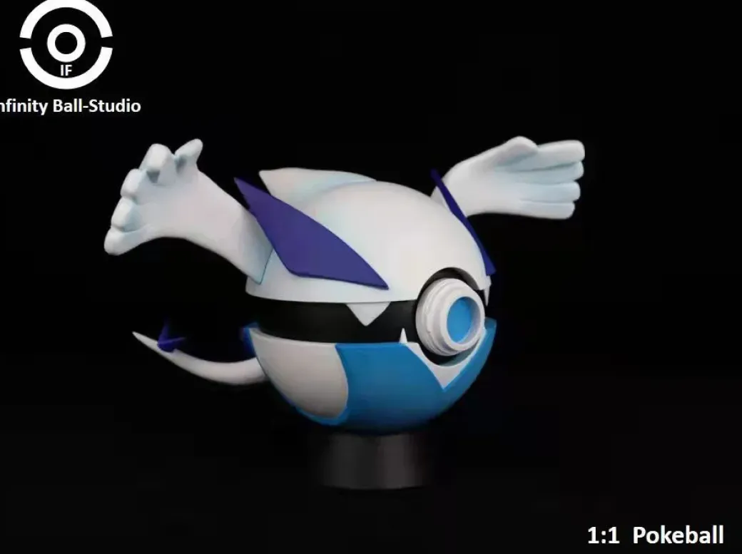 1/1 Scale Pokemon Style Poké Ball Series Lugia - Pokemon Resin Statue - Infinity Ball-Studio