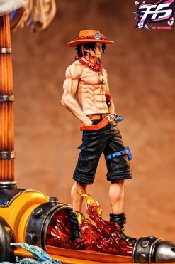 1/7 Scale Portgas D. Ace & Striker Boat - ONE PIECE Resin Statue - TF STATUE
