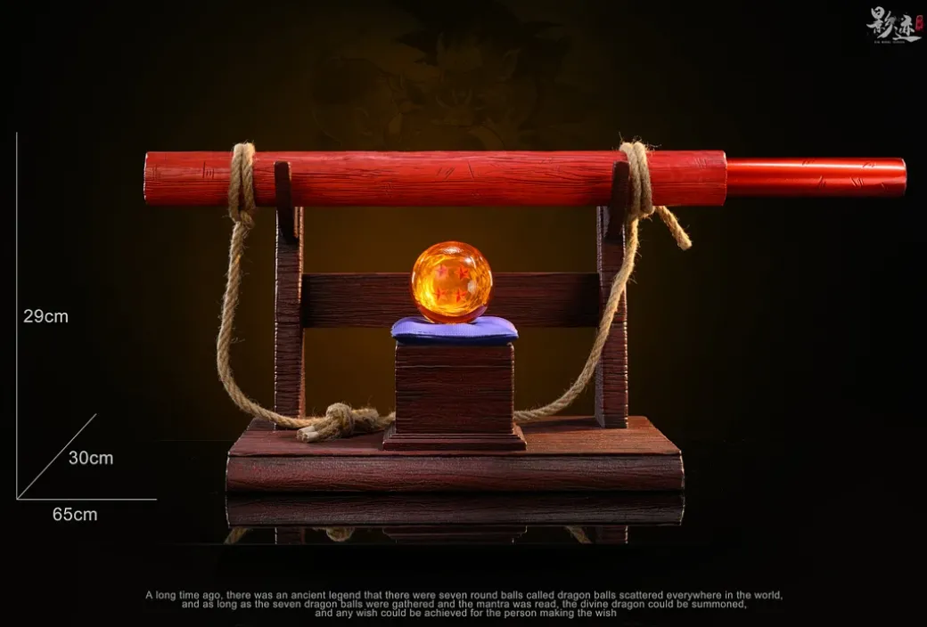 1/1 Scale Power Pole & Four Star Dragonball with LED - Dragon Ball Resin Statue - D-M Studios