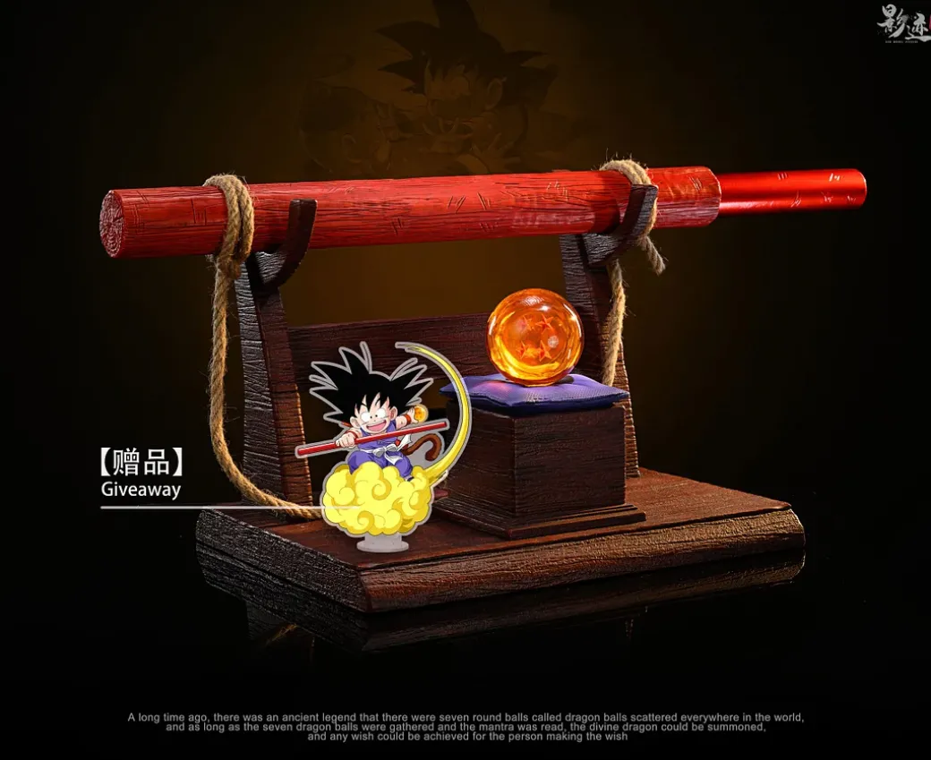 1/1 Scale Power Pole & Four Star Dragonball with LED - Dragon Ball Resin Statue - D-M Studios