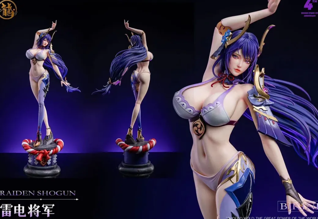1/4 Scale Raiden Shogun - Genshin Impact Statue - Dragon Studios