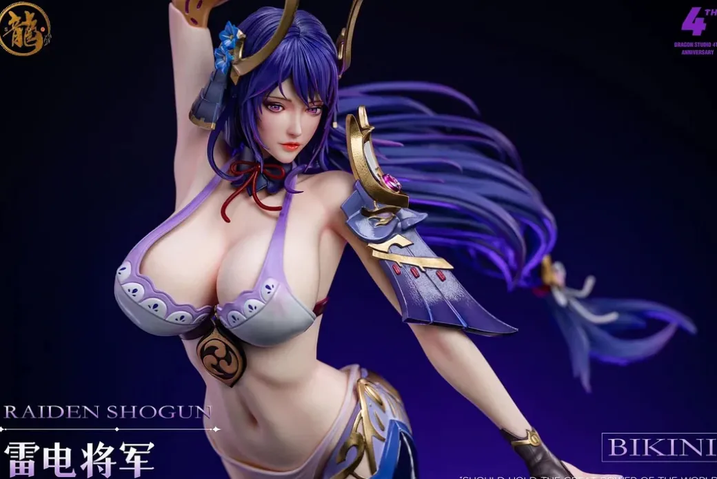 1/4 Scale Raiden Shogun - Genshin Impact Statue - Dragon Studios