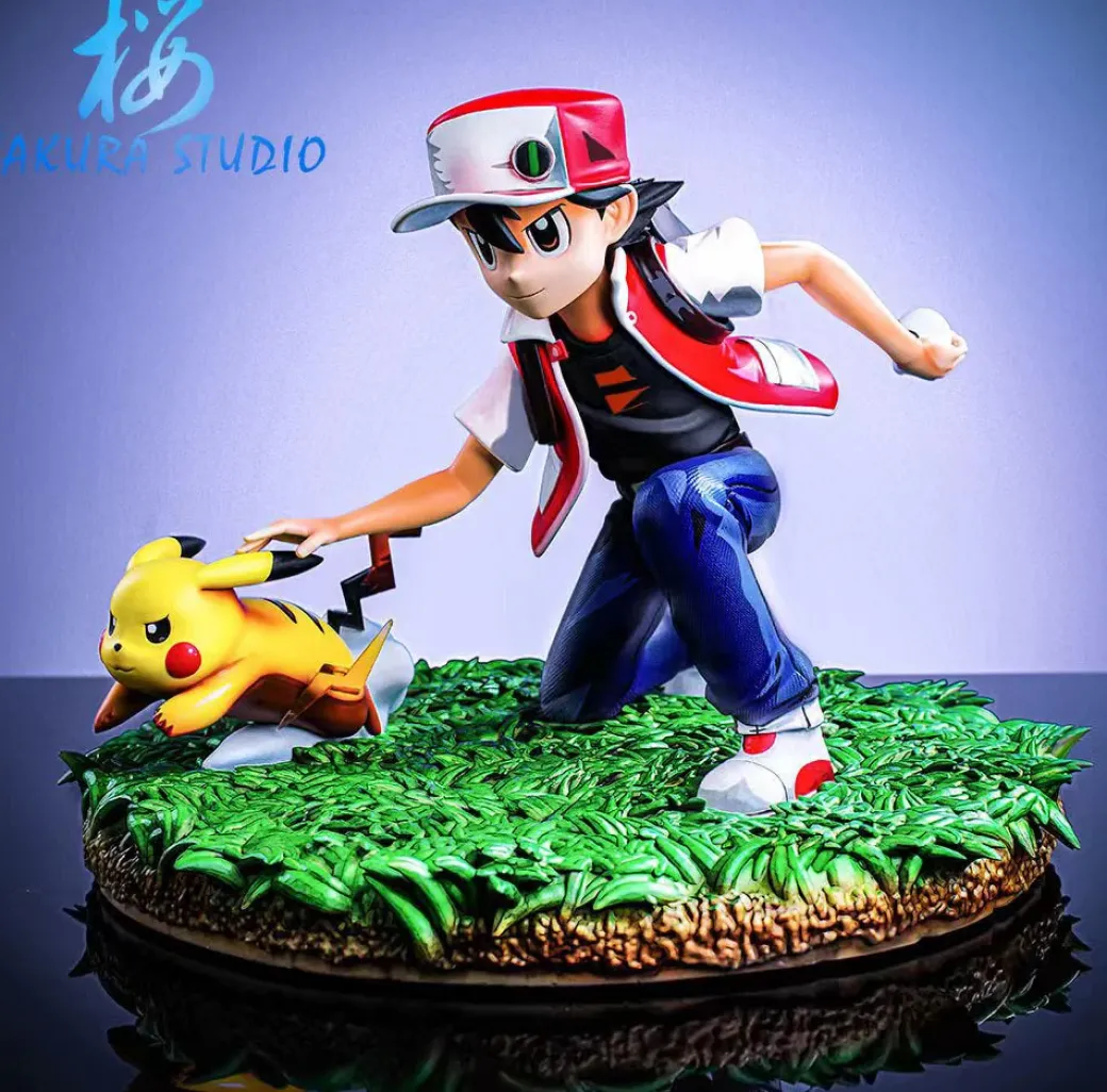 1/6 Scale Red & Pikachu - Pokemon Resin Statue - SAKURA Studio
