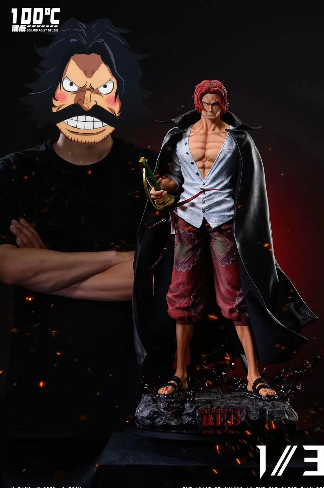 1/3 Scale Red Hair Pirates Shanks - ONE PIECE Resin Statue - Boiling Point Studio