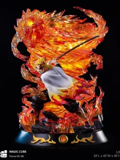 1/6 Scale Rengoku Kyoujurou Rengoku with LED - Demon Slayer: Kimetsu no Yaiba Resin Statue - Magic Cube Studios