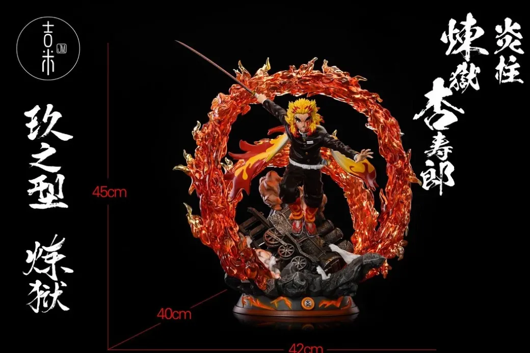 1/6 Scale Rengoku Kyoujurou with LED - Demon Slayer: Kimetsu no Yaiba Resin Statue - JM Studios