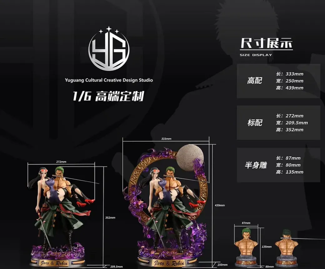 1/6 Scale Roronoa Zoro & Nico Robin - ONE PIECE Resin Statue - YG-Design Studio