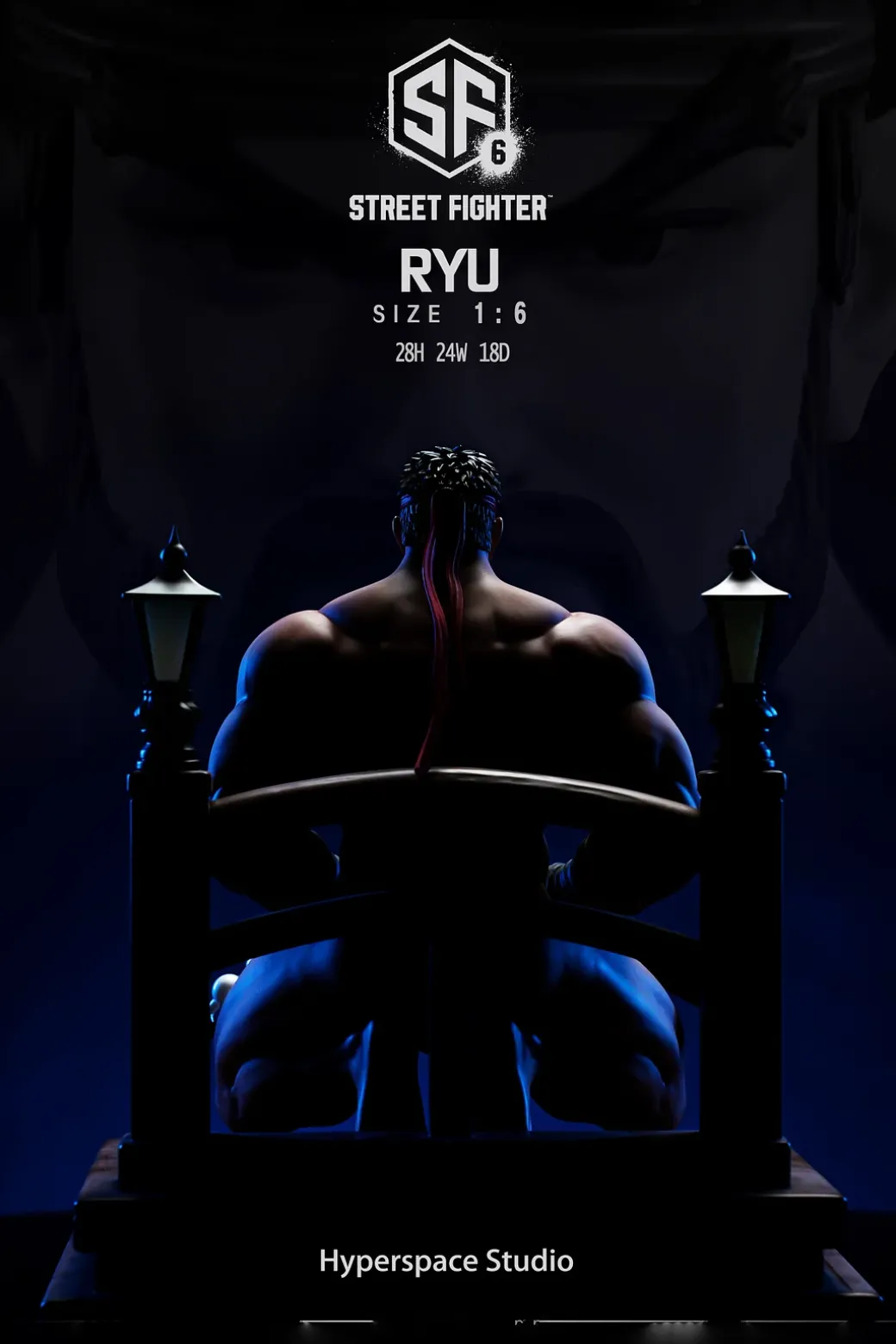 1/6 Scale Ryu with LED - Street Fighter Resin Statue - Hyperspace Studios