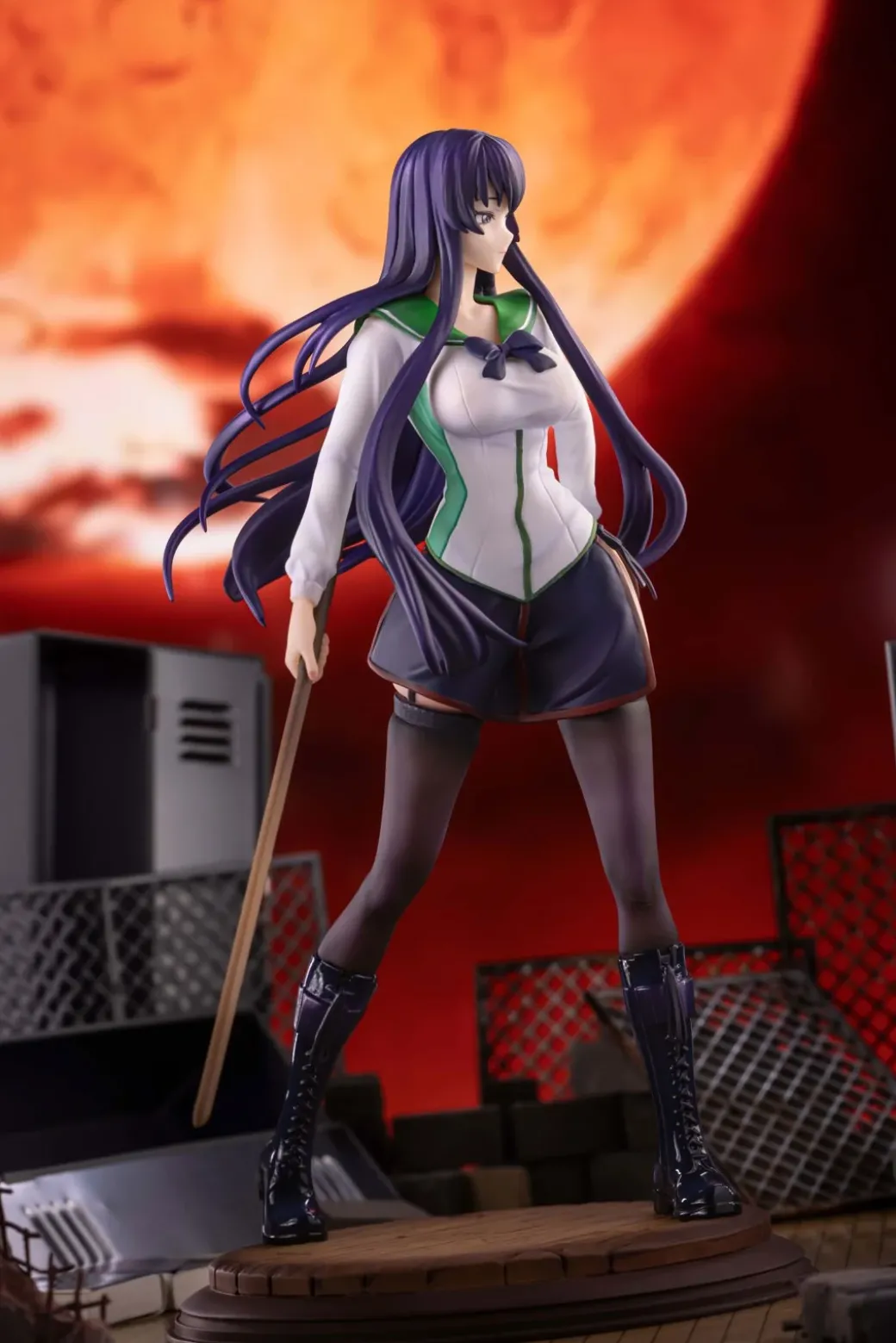 1/6 Scale Saeko Busujima - Highschool of the Dead Statue - Green Tea Studio
