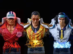 1/4 Scale Sakazuki, Borsalino & Kuzan Bust Statue with LED - ONE PIECE Resin Statue - SURGE Studios
