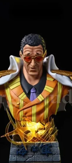 1/4 Scale Sakazuki, Borsalino & Kuzan Bust Statue with LED - ONE PIECE Resin Statue - SURGE Studios