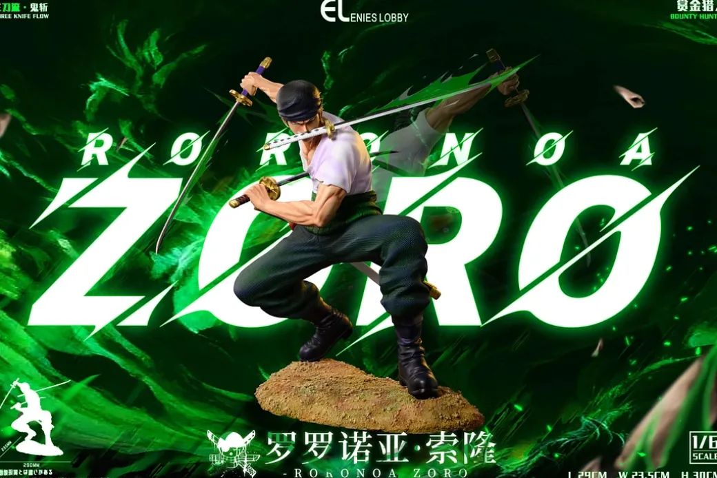 1/6 Scale Santoryu Roronoa Zoro - ONE PIECE Resin Statue - Enies Lobby Studios