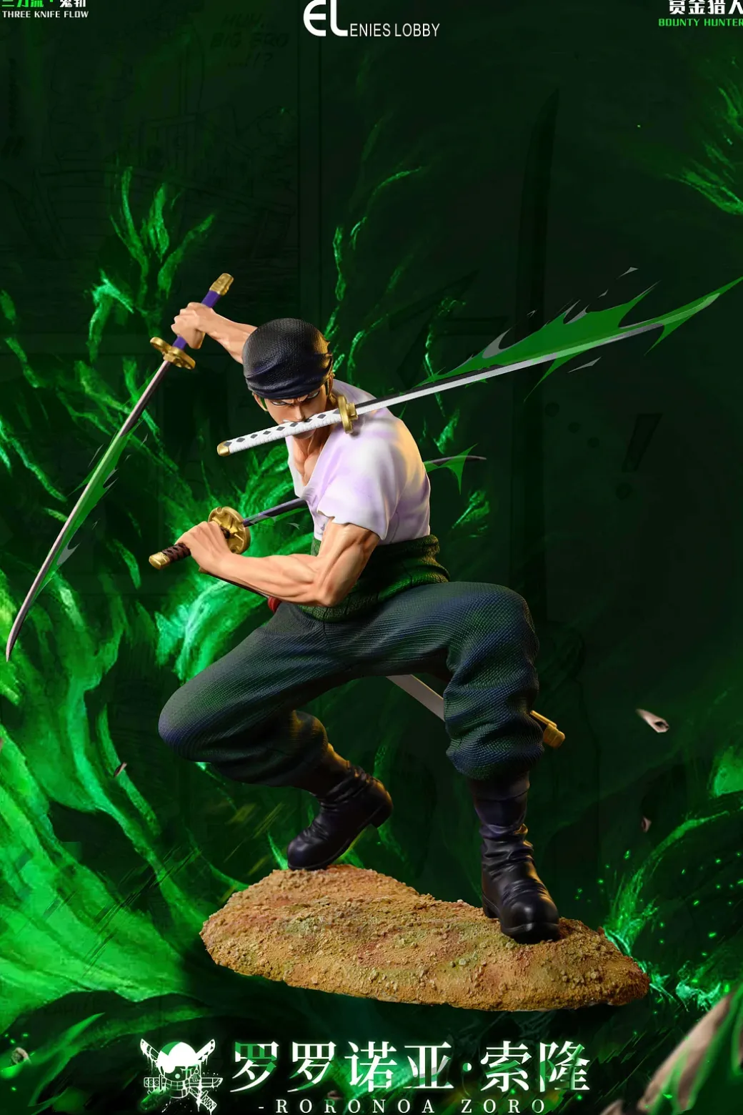 1/6 Scale Santoryu Roronoa Zoro - ONE PIECE Resin Statue - Enies Lobby Studios