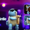 1/1 Scale Saxophone Squirtle - Pokemon Statue - T1 Studios
