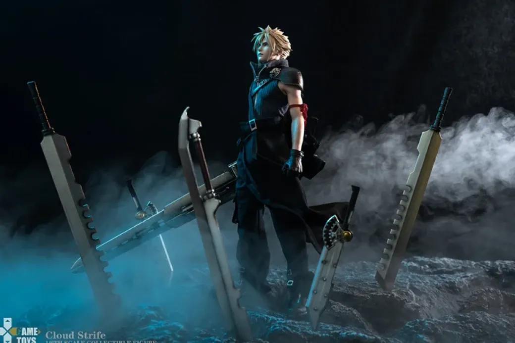 1/6 Scale Sction Figure AC ver. Cloud Strife - (FF7) Final Fantasy VII Statue - GAMETOYS
