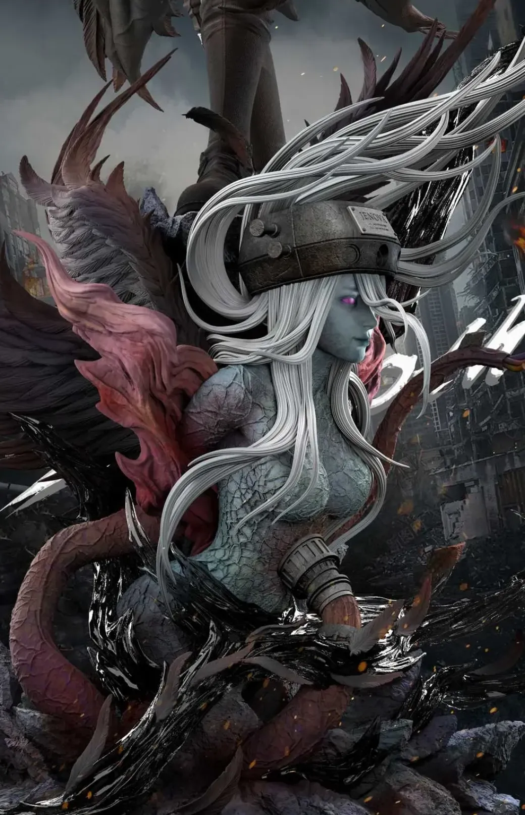 1/6 Scale Sephiroth - (FF7) Final Fantasy VII Resin Statue - Hunter Fan Studios