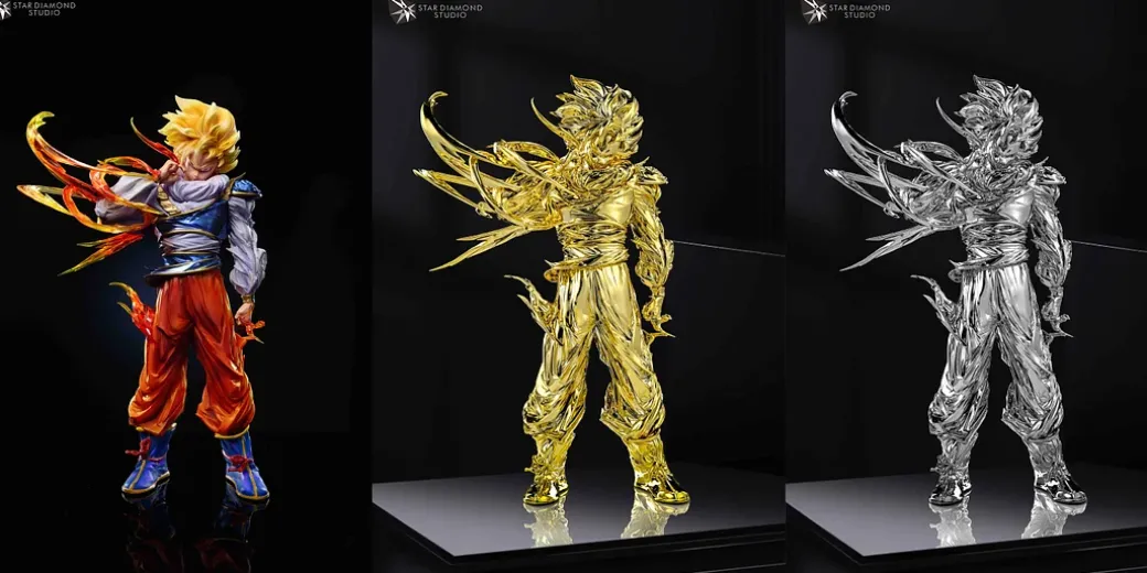 1/6 Scale Space Suit Ver. Super Saiyan Son Goku - Dragon Ball Resin Statue - Star Diamond Studio