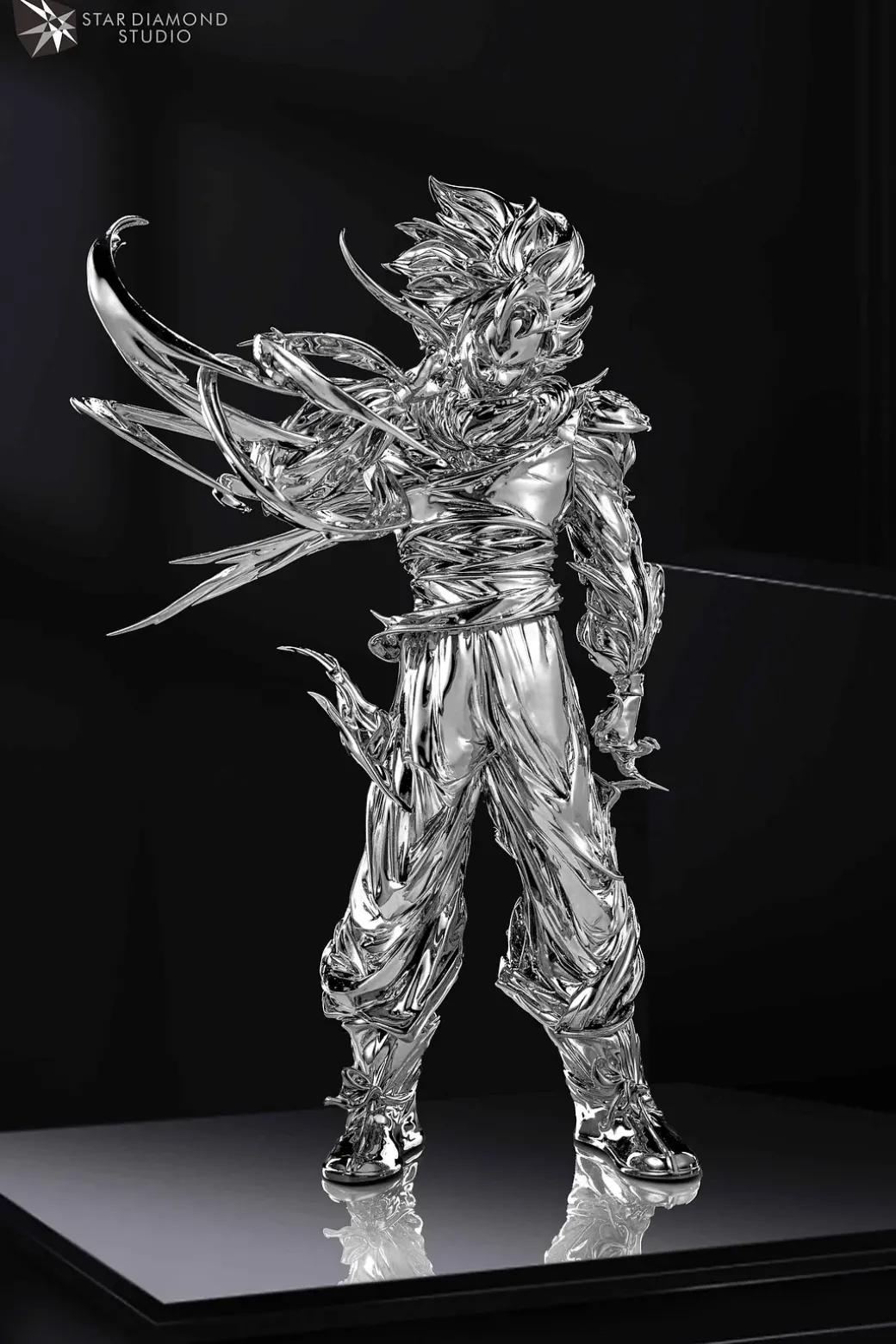 1/6 Scale Space Suit Ver. Super Saiyan Son Goku - Dragon Ball Resin Statue - Star Diamond Studio