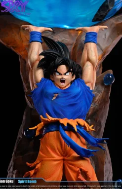 1/6 Scale Spirit Bomb Son Goku with LED - Dragon Ball Resin Statue - Sky Top Studios