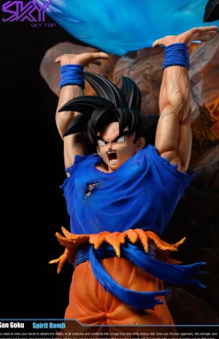 1/6 Scale Spirit Bomb Son Goku with LED - Dragon Ball Resin Statue - Sky Top Studios