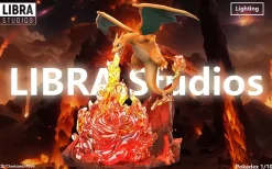1/10 Scale Spout of Flames Ver. Charizard with LED - Pokemon Resin Statue - LIBRA Studios