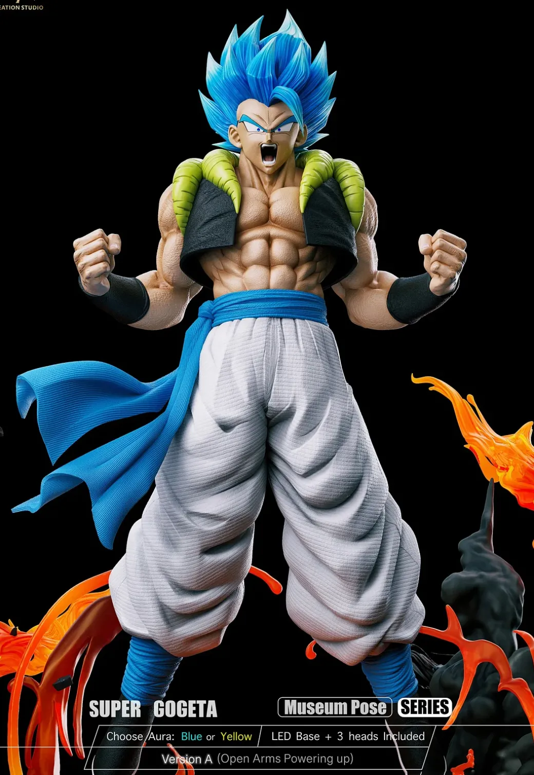 1/6 Scale Super Gogeta with LED - Dragon Ball Resin Statue - Real Creation Studio