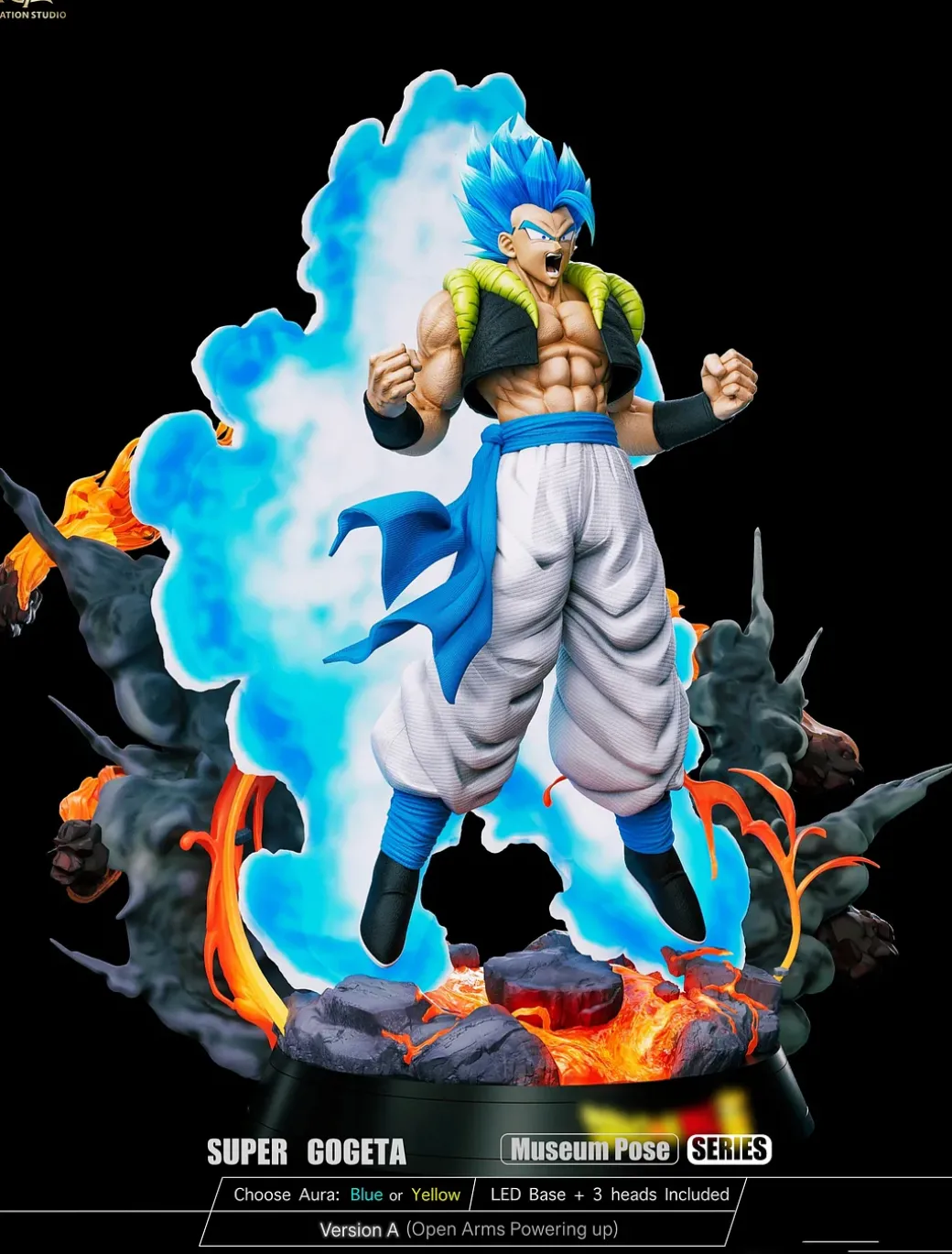 1/6 Scale Super Gogeta with LED - Dragon Ball Resin Statue - Real Creation Studio