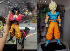 1/6 Scale Super Saiyan 4 & Super Saiyan Son Goku - Dragon Ball Resin Statue - PlanB Studio