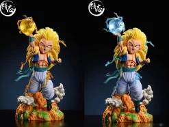 1/6 Scale Super Saiyan 3 Gotenks with LED - Dragon Ball Resin Statue - JingZhi Studio