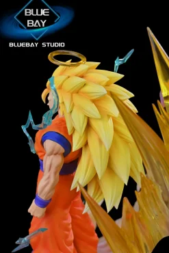 1/6 Scale Super Saiyan 3 Son Goku with LED - Dragon Ball Resin Statue - BLUE BAY Studio