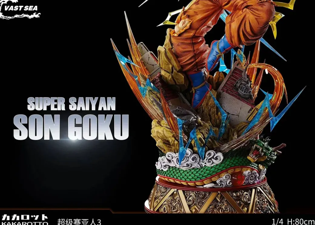 1/4 Scale Super Saiyan 3 Son Goku - Dragon Ball Resin Statue - VAST SEA Studio