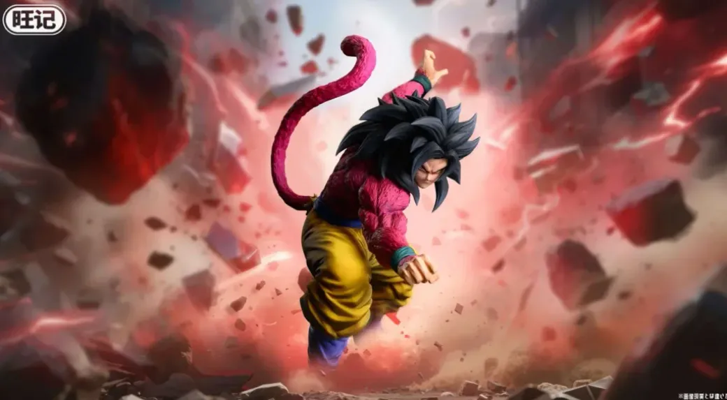 1/6 Scale Super Saiyan 4 Son Goku - Dragon Ball Resin Statue - WangJi Studio