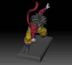 1/6 Scale Super Saiyan 4 Son Goku - Dragon Ball Resin Statue - WangJi Studio